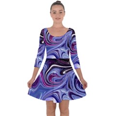 Galaxy Quarter Sleeve Skater Dress by Sparkle