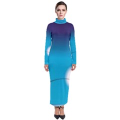 Fishing Turtleneck Maxi Dress