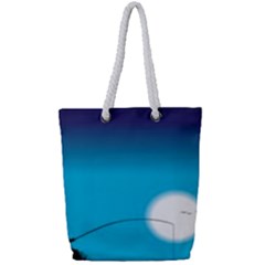 Fishing Full Print Rope Handle Tote (small) by Sparkle