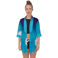 Fishing Open Front Chiffon Kimono by Sparkle