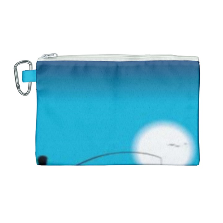 Fishing Canvas Cosmetic Bag (Large)