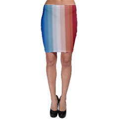 Blue,white Red Bodycon Skirt by Sparkle