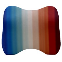 Blue,white Red Velour Head Support Cushion by Sparkle