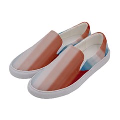 Blue,white Red Women s Canvas Slip Ons by Sparkle