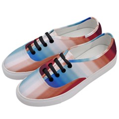 Blue,white Red Women s Classic Low Top Sneakers by Sparkle