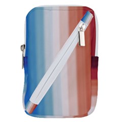 Blue,white Red Belt Pouch Bag (small) by Sparkle