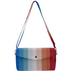 Blue,white Red Removable Strap Clutch Bag by Sparkle