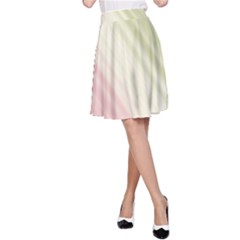 Pink Green A-line Skirt by Sparkle