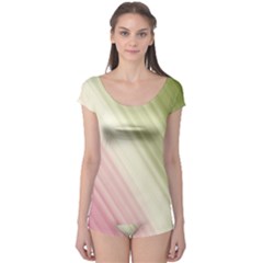 Pink Green Boyleg Leotard  by Sparkle