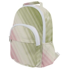 Pink Green Rounded Multi Pocket Backpack by Sparkle