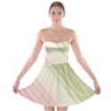 Pink Green Strapless Bra Top Dress View1