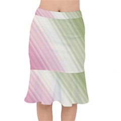 Pink Green Short Mermaid Skirt by Sparkle