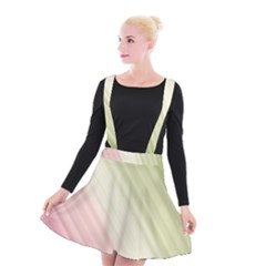 Pink Green Suspender Skater Skirt by Sparkle