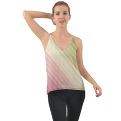 Pink Green Chiffon Cami by Sparkle