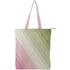 Pink Green Double Zip Up Tote Bag by Sparkle