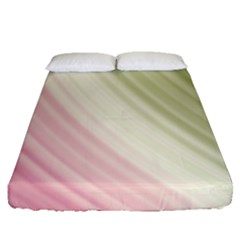 Pink Green Fitted Sheet (queen Size) by Sparkle