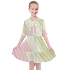 Pink Green Kids  All Frills Chiffon Dress by Sparkle