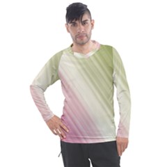 Pink Green Men s Pique Long Sleeve Tee