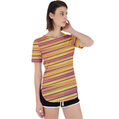 Orange Strips Perpetual Short Sleeve T-shirt