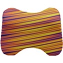 Orange Strips Head Support Cushion View1