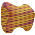 Orange Strips Head Support Cushion View3