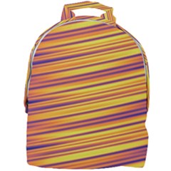 Orange Strips Mini Full Print Backpack by Sparkle