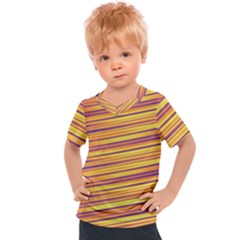 Orange Strips Kids  Sports Tee