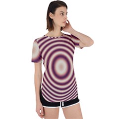 Strips Hole Perpetual Short Sleeve T-shirt by Sparkle