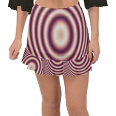 Strips Hole Fishtail Mini Chiffon Skirt by Sparkle