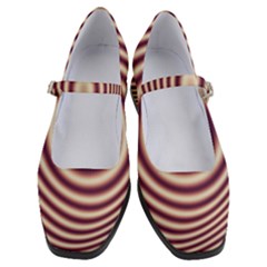 Strips Hole Women s Mary Jane Shoes