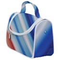 Blue White Satchel Handbag View1