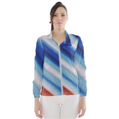 Blue White Women s Windbreaker by Sparkle