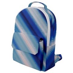 Blue White Flap Pocket Backpack (small) by Sparkle