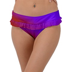 Violet Orange Frill Bikini Bottom by Sparkle