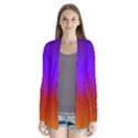 Violet Orange Drape Collar Cardigan View1