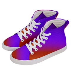 Violet Orange Women s Hi-top Skate Sneakers by Sparkle