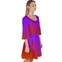 Violet Orange Velour Kimono Dress View3