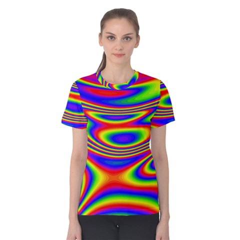 Rainbow Women s Cotton Tee by Sparkle