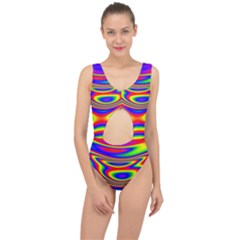 Rainbow Center Cut Out Swimsuit