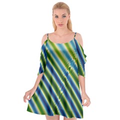 Blueglow Cutout Spaghetti Strap Chiffon Dress by Sparkle