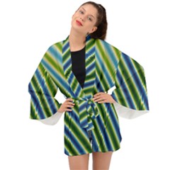 Blueglow Long Sleeve Kimono by Sparkle