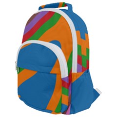 Rainbow Road Rounded Multi Pocket Backpack by Sparkle