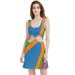 Rainbow Road Velvet Cutout Dress