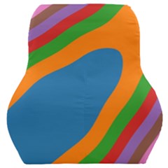 Rainbow Road Car Seat Back Cushion  by Sparkle