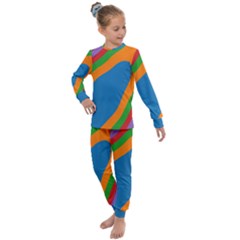 Rainbow Road Kids  Long Sleeve Set  by Sparkle