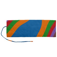 Rainbow Road Roll Up Canvas Pencil Holder (m) by Sparkle