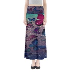 Glitter Butterfly Full Length Maxi Skirt by Sparkle