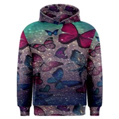 Glitter Butterfly Men s Overhead Hoodie by Sparkle