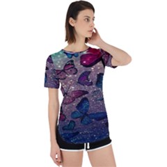 Glitter Butterfly Perpetual Short Sleeve T-shirt