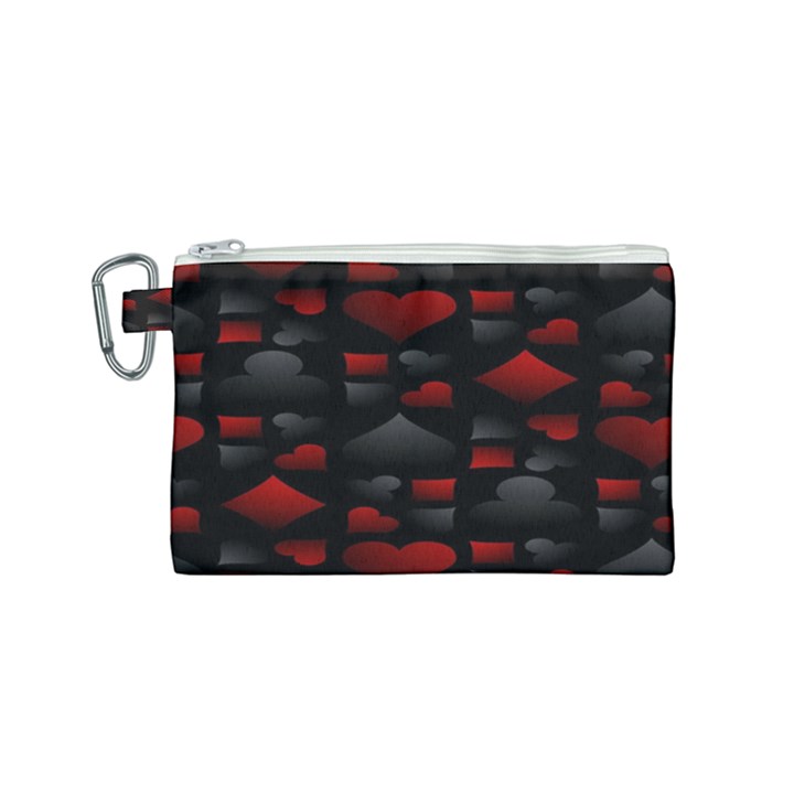 Digital Cards Canvas Cosmetic Bag (Small)